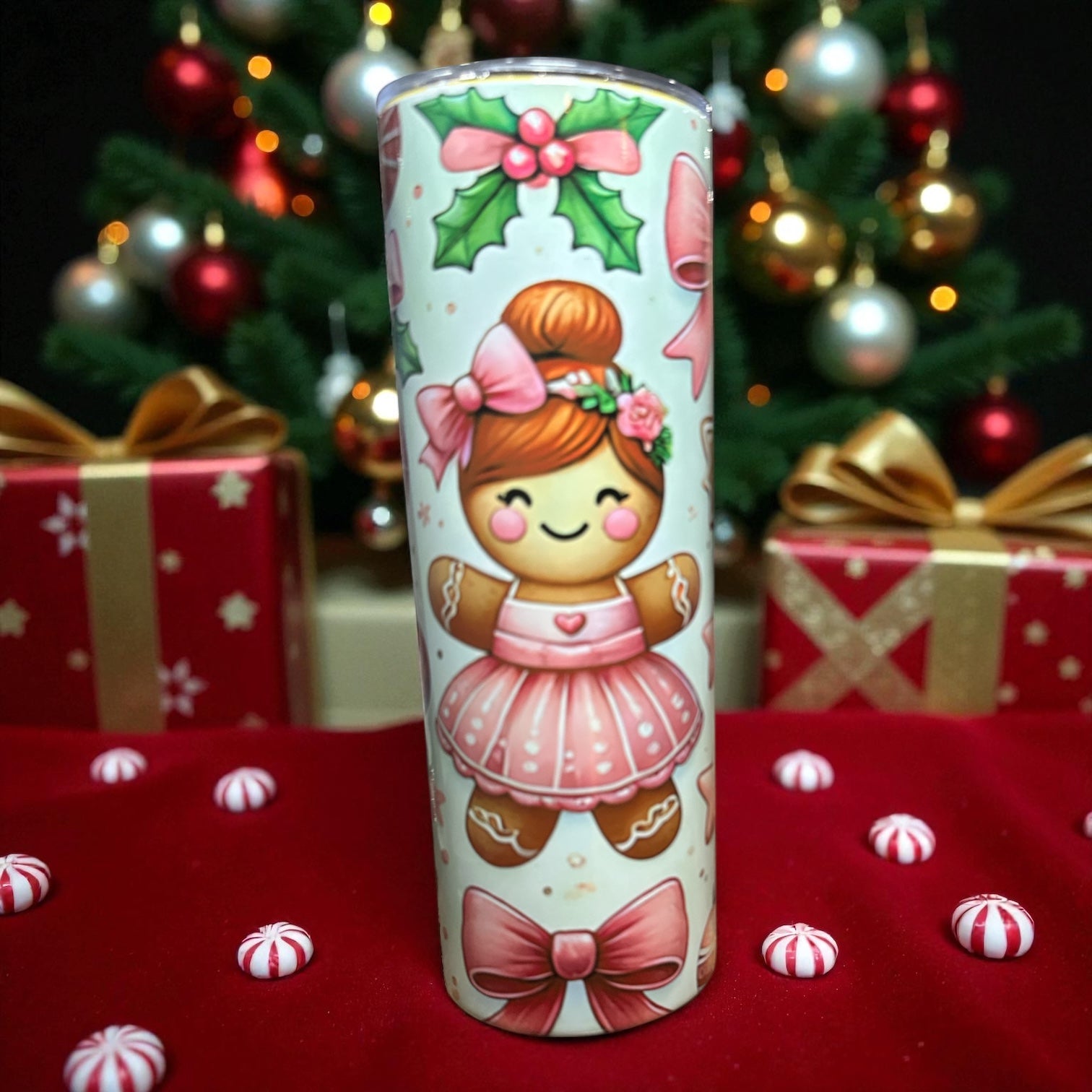 Gingerbread Boy and Girl Tumbler – 20 oz.