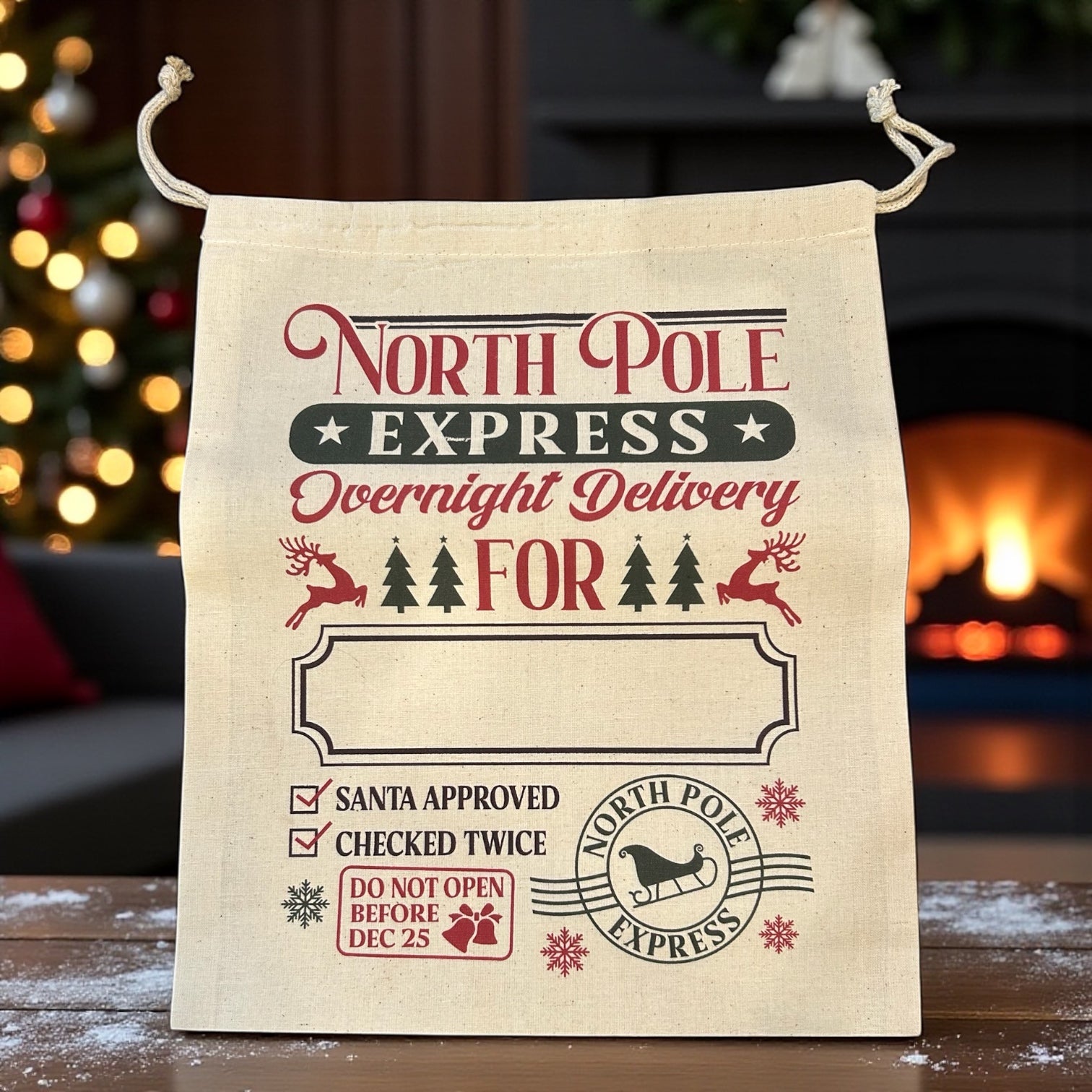 "North Pole Express" Santa Sack (10 x 12 in)