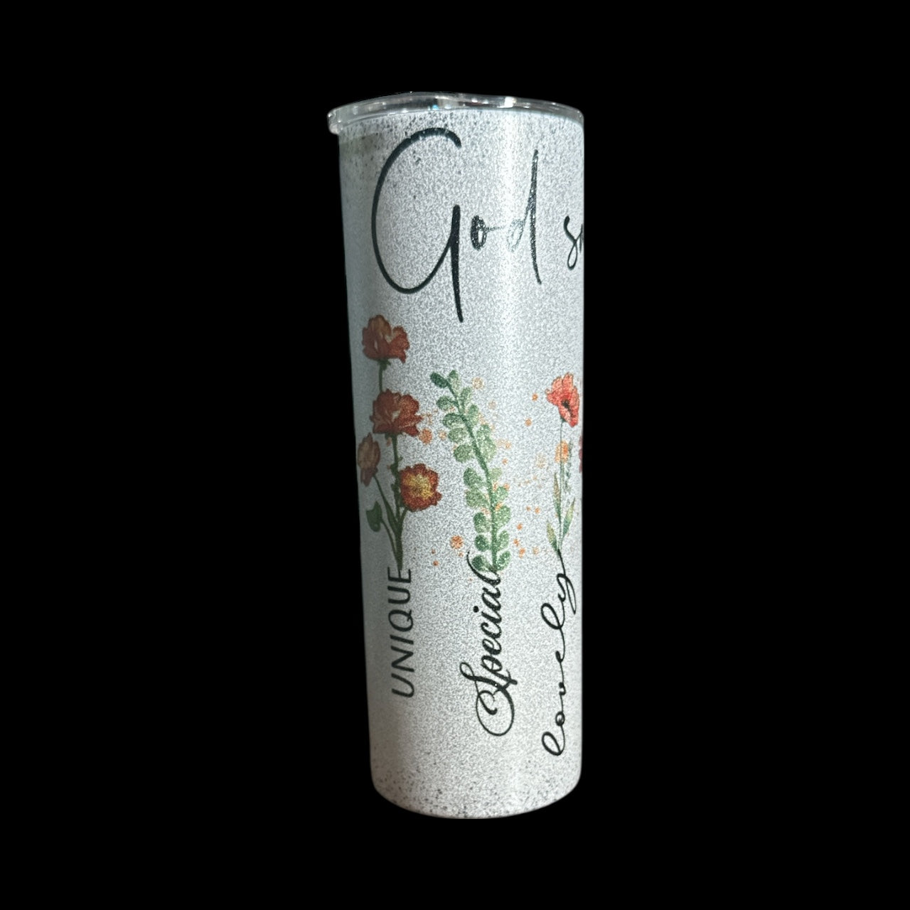 “God Says You Are”  Glitter Tumbler
