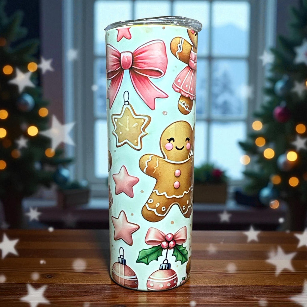Gingerbread Boy and Girl Tumbler – 20 oz.