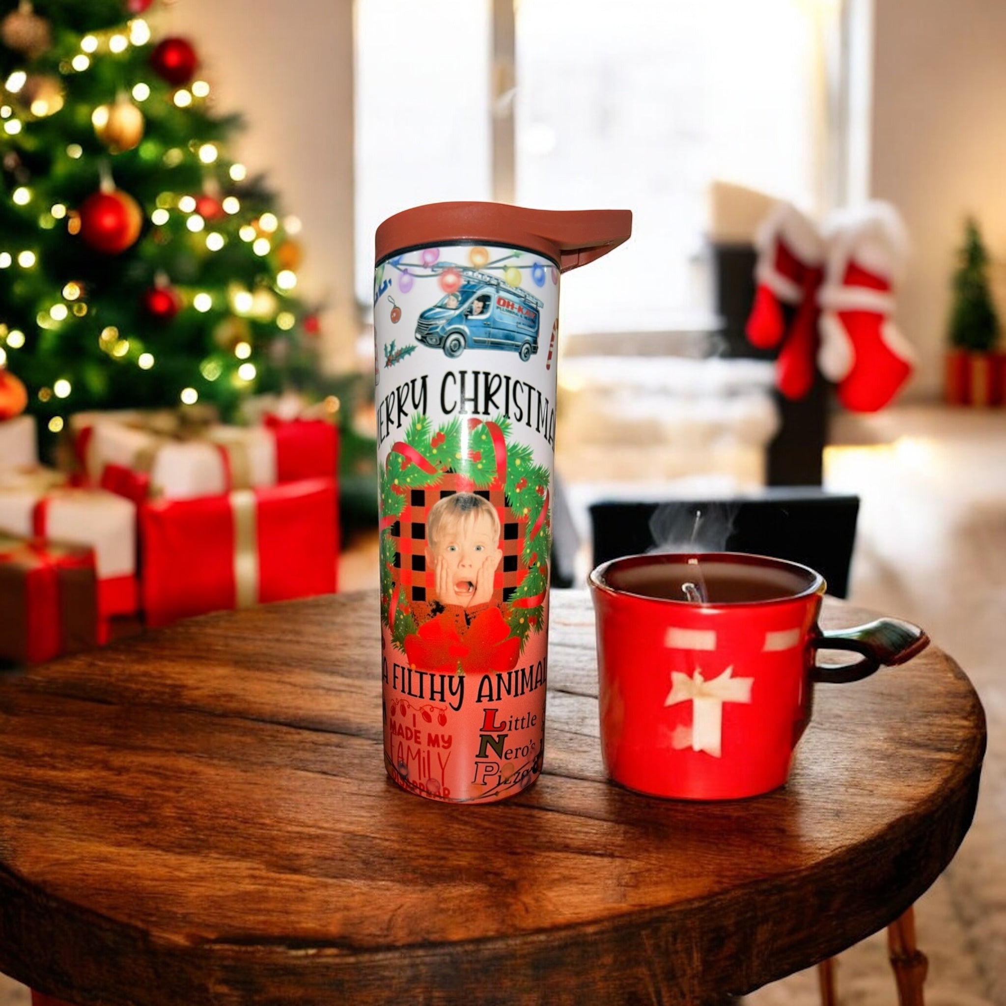 “Home Alone” tumbler