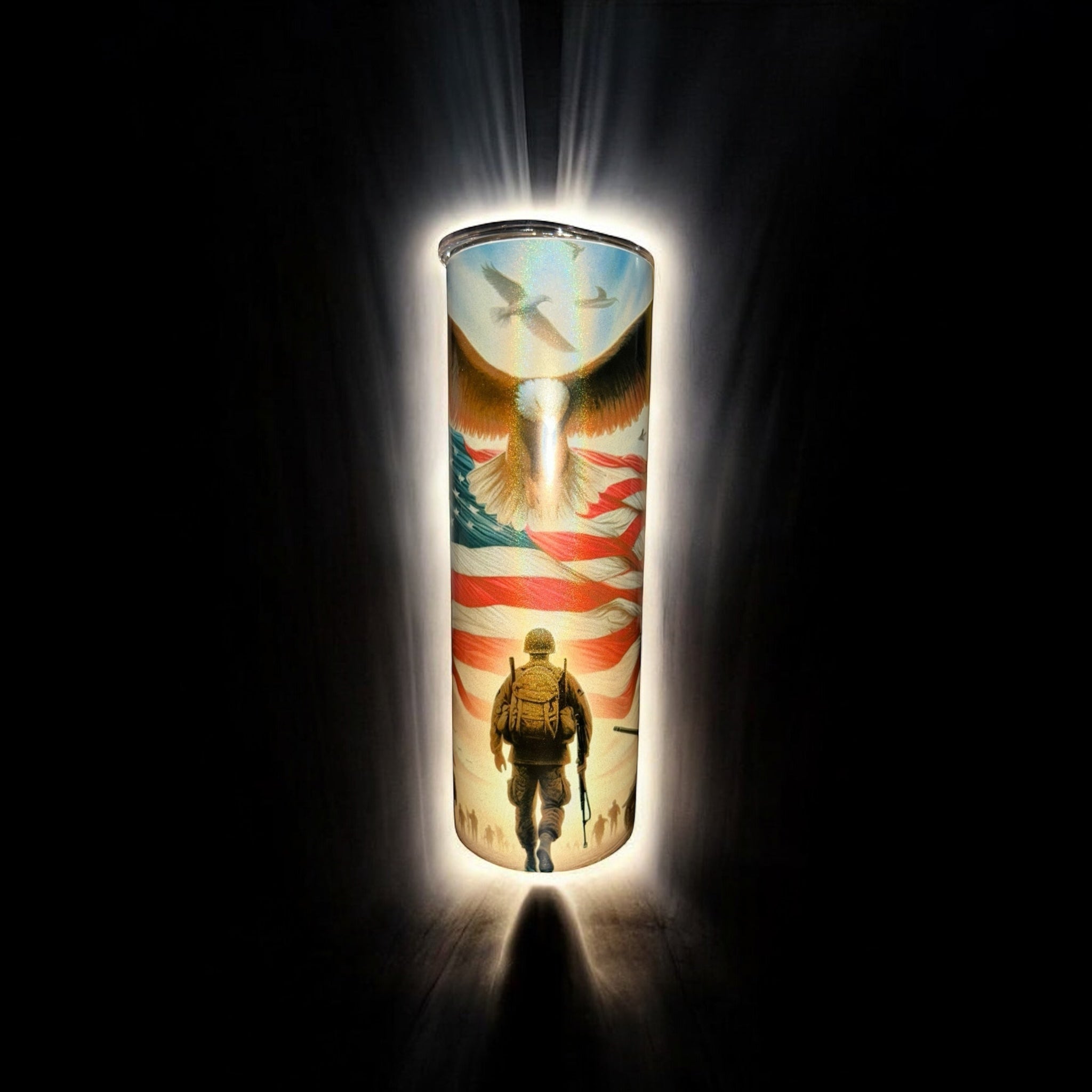 "American Soldier” tumbler