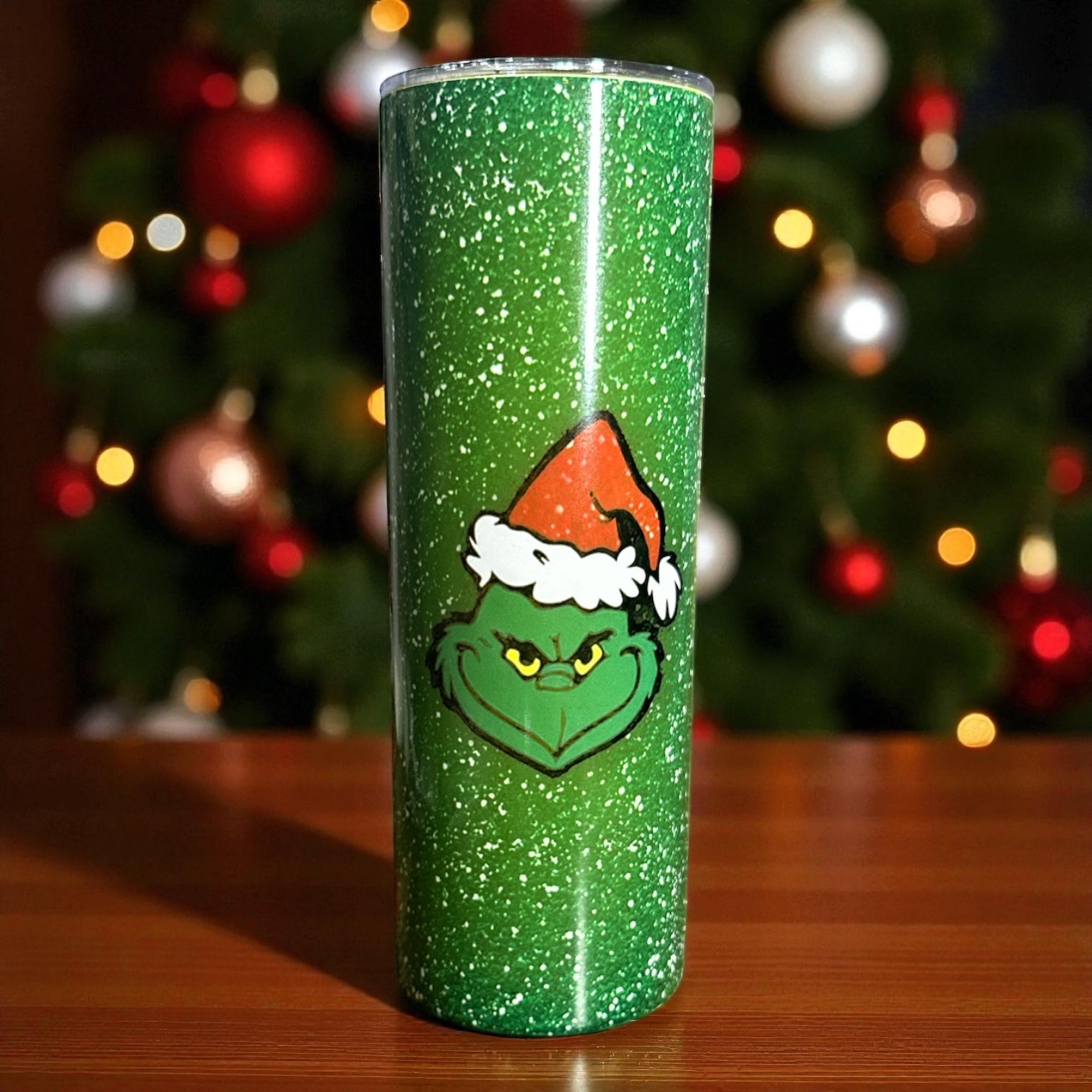 Green Grinch “Maybe Christmas Perhaps Means a Little Bit More!” Tumbler – 20 oz.