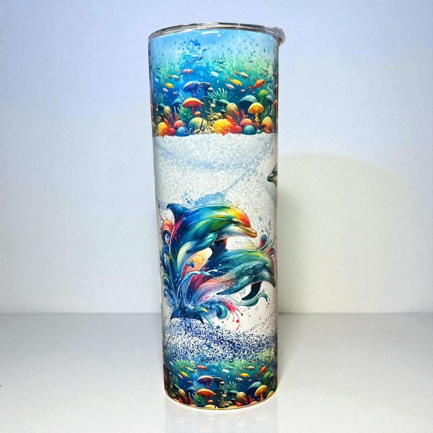 Tropical Dolphin Tumbler – 20 oz.
