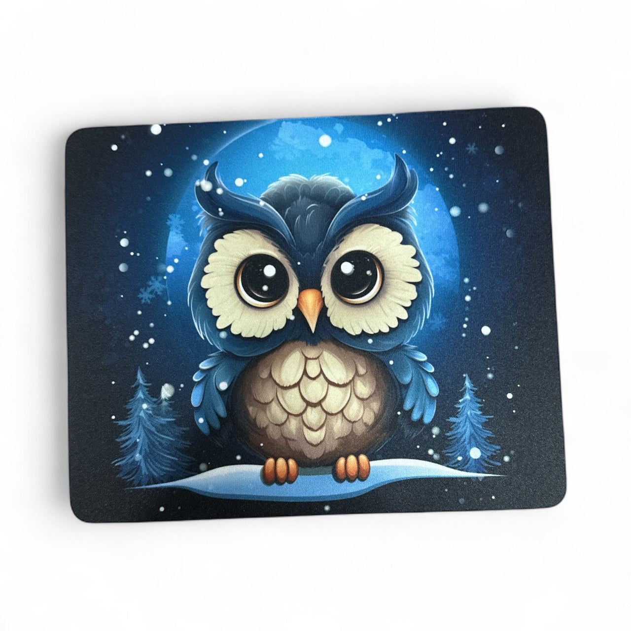 “Beautiful Blue Night Owl” Mouse Pad