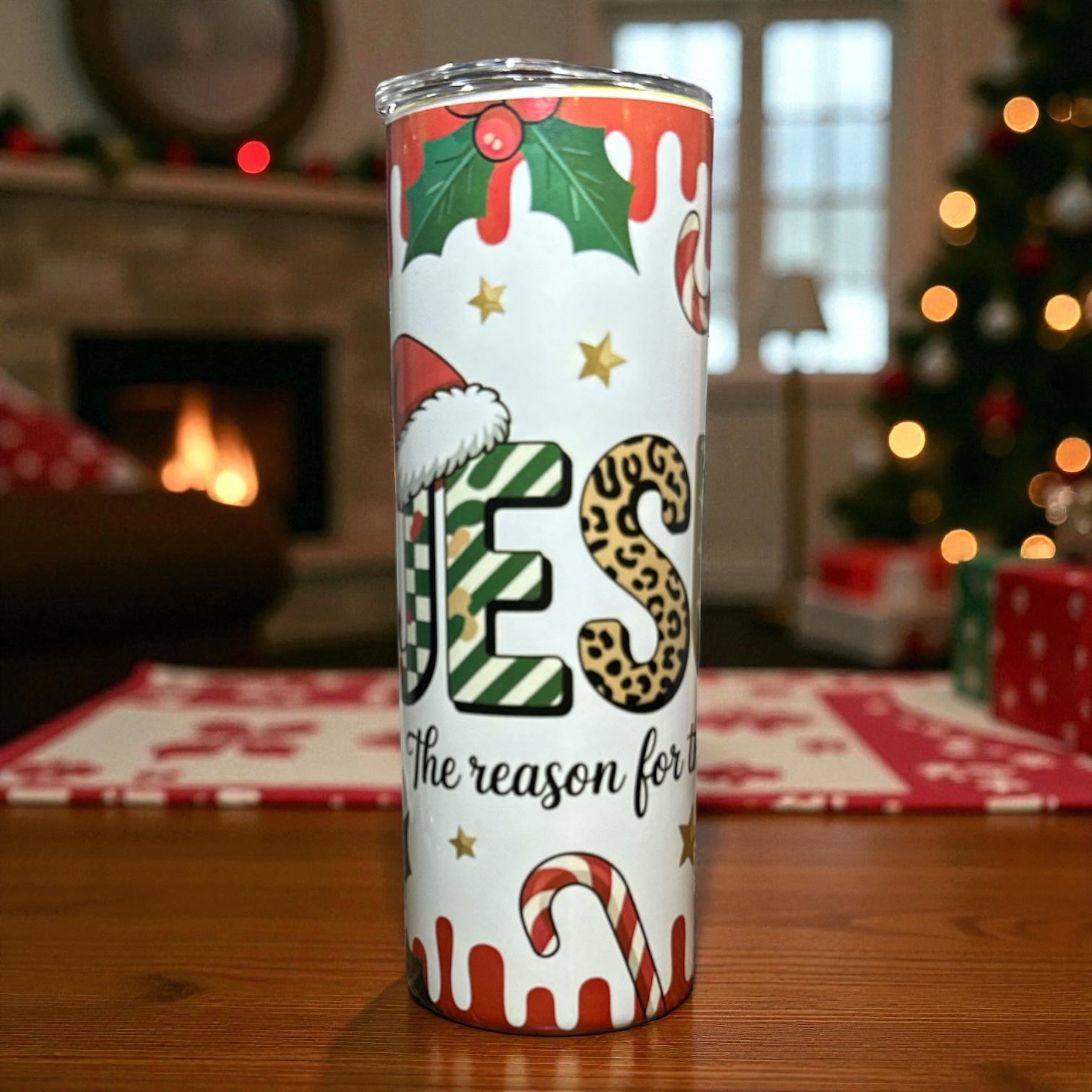“Jesus Is the Reason for the Season” Tumbler – 20 oz.