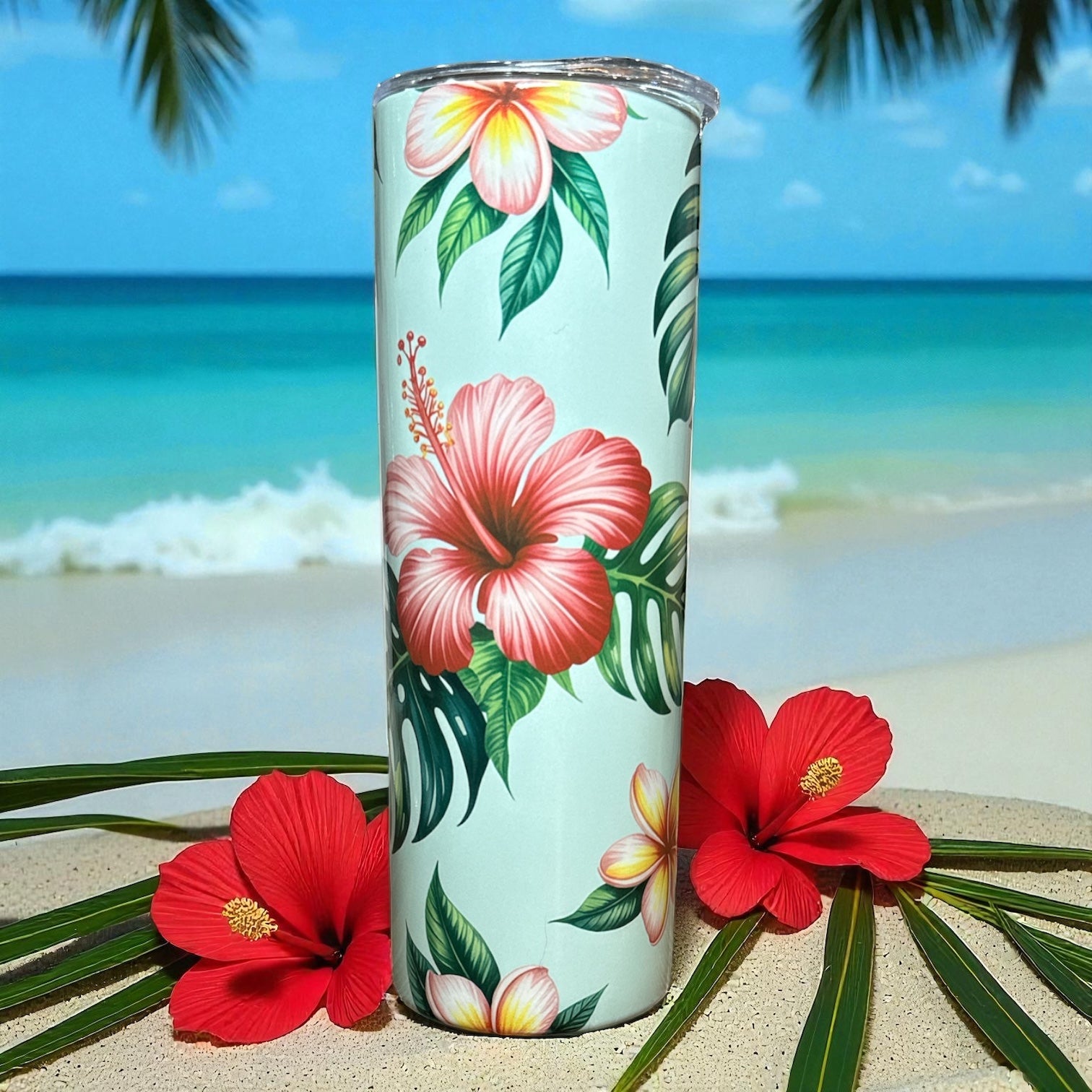 “Tropical Paradise” Tumbler – 20 oz.