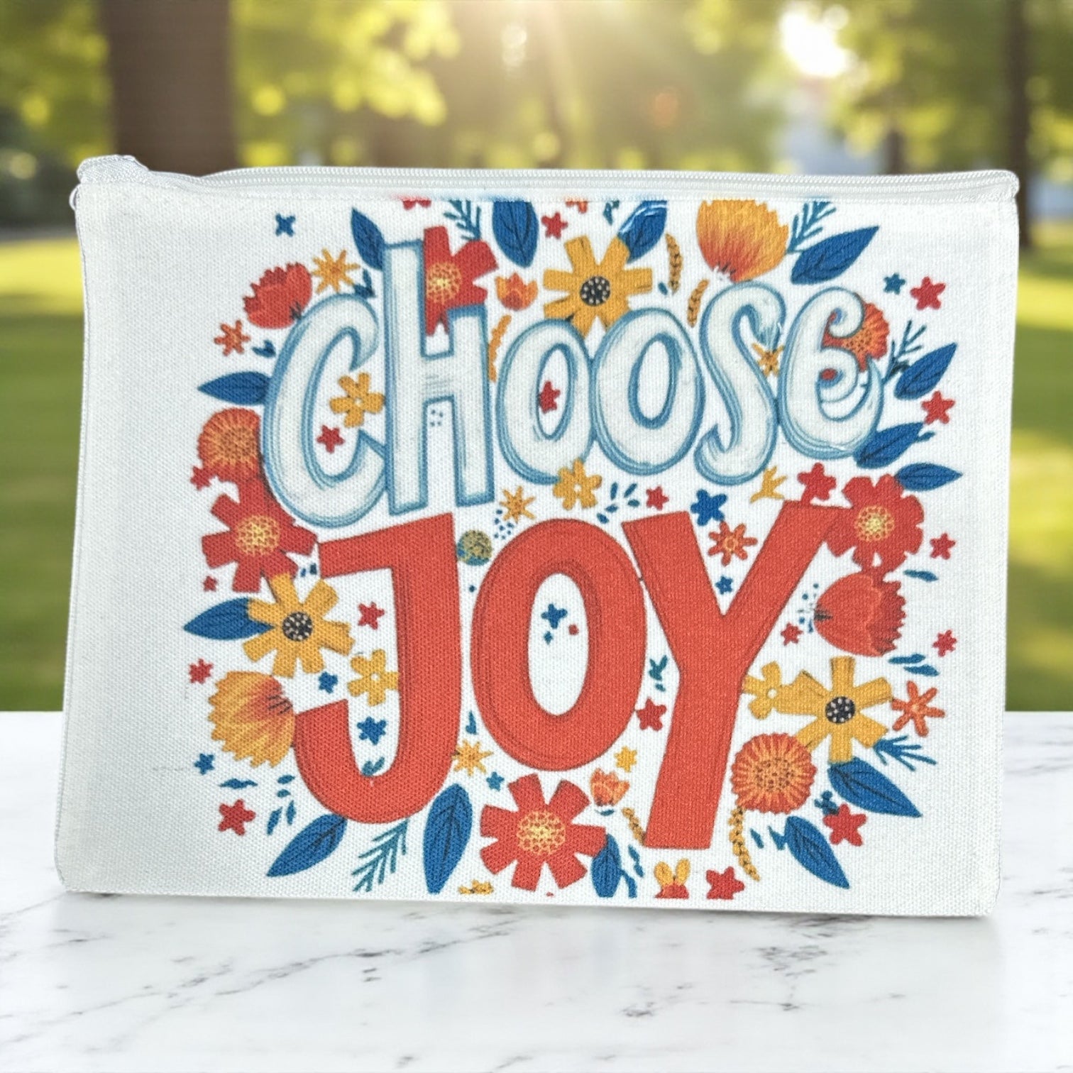 “Choose Joy” Zippered Bag