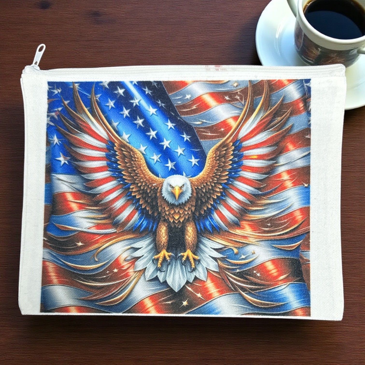 American Bald Eagle Zippered Bag