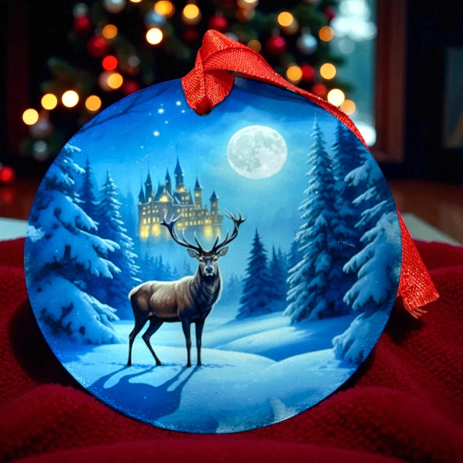 “Snow Reindeer” Christmas Ornament