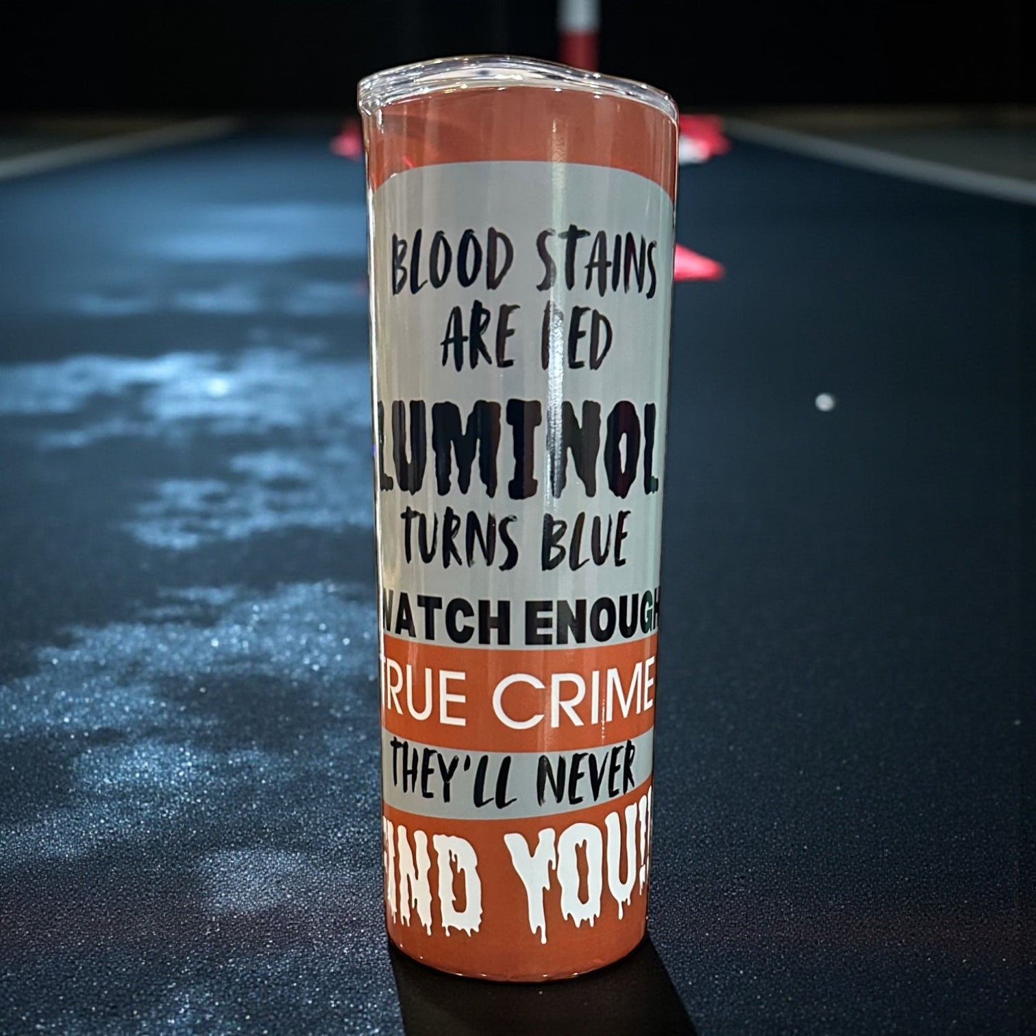 “True Crime” tumbler