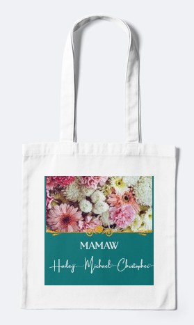Personalized Grandma Tote Bag - Quality Canvas